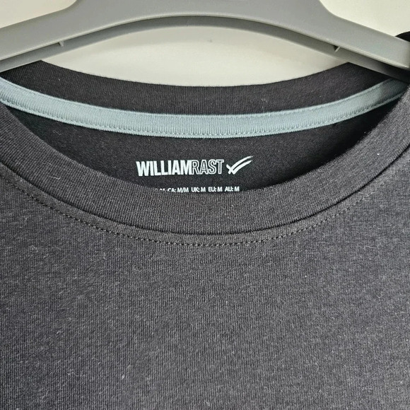William Rast T-Shirt Black Essential Basic Rayon Pima Cotton size M - Picture 3 of 4